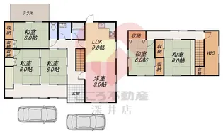 大阪府羽曳野市東阪田【一戸建】の間取り