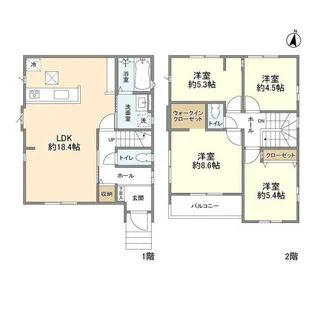 千葉県千葉市若葉区桜木北3【一戸建】の間取り