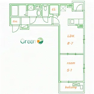 リッチフィールド【2階】の間取り