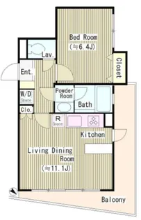 ヨークレジデンス【2階】の間取り