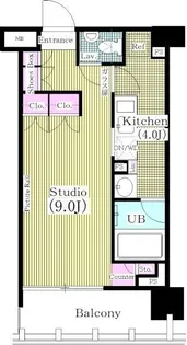 イクサージュ目黒【3階】の間取り