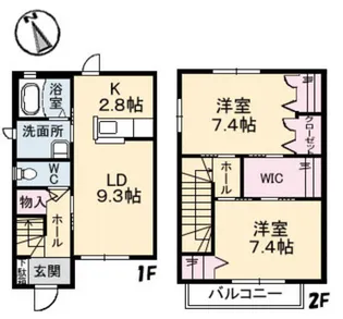 ヴィレッタ セレナ【2階】の間取り