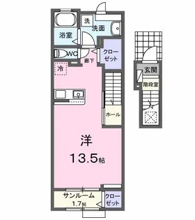 東京都昭島市松原町1【アパート】の間取り