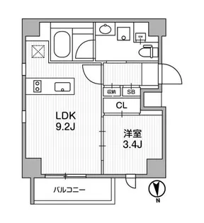 Lighthouse中馬込【3階】の間取り