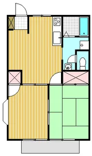 モンシャトウ保坂【1階】の間取り