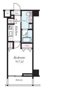 クレヴィスタ板橋西台III【4階】の間取り
