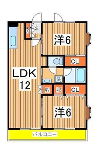 明原サンハイツ【2階】の間取り