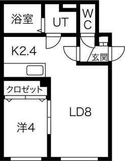 Premiere二十四軒WEST【2階】の間取り