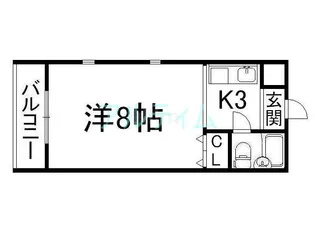 るうとぴあ竹内【3階】の間取り