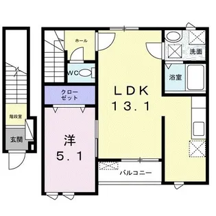 レ セレニタ【2階】の間取り