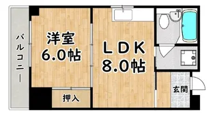 アルトピノ野里【3階】の間取り