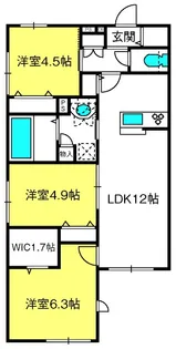 メゾンベール【1階】の間取り