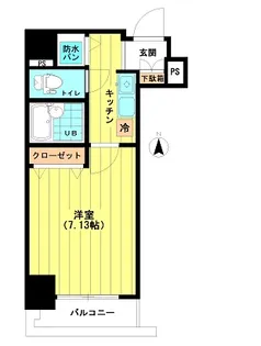 ドルチェ銀座東・壱番館【2階】の間取り