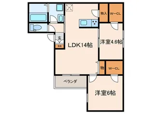 Vantage塚口I【1階】の間取り