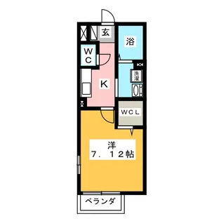 モナリエ白須賀 A棟【1階】の間取り