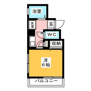 ロジュマン大裕【1階】の間取り