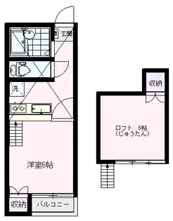 コーポアンデス【2階】の間取り