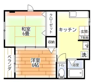 カーサ陽明【2階】の間取り
