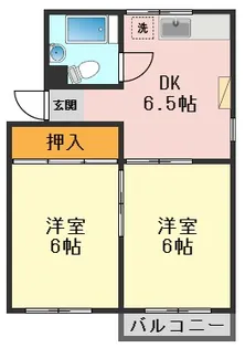 ドミシール平野No.5【3階】の間取り