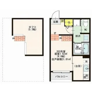 グランメゾン南仙台【2階】の間取り