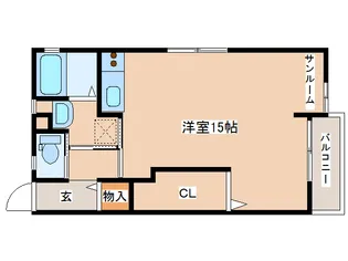 かのんハウス3番館【1階】の間取り