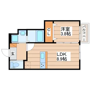 キララ鈎取本町II【1階】の間取り