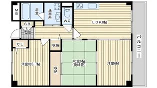 フロレアール・ジーア【1階】の間取り