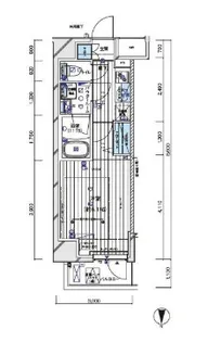 メインステージ白金II【4階】の間取り