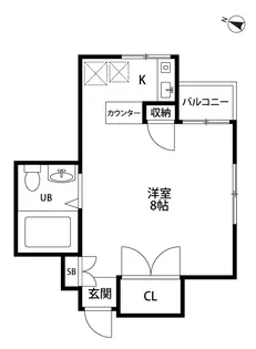 バードモアハイツ【1階】の間取り