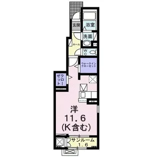 ノーススクエア中野【1階】の間取り