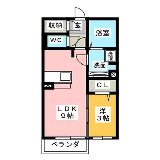 グリーンティア【1階】の間取り