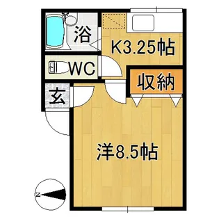 コーポマリア【2階】の間取り