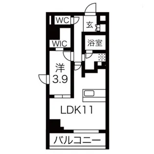ルネサンスコート築地【6階】の間取り
