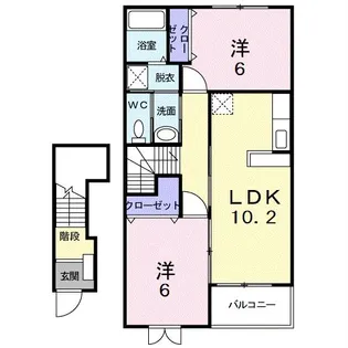 Y’sコート壱番館 II【2階】の間取り