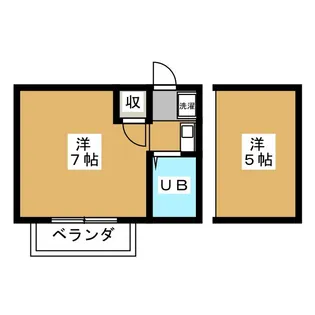 コートウィングス西館【2階】の間取り
