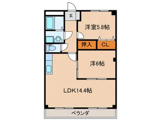 ノ-スフェザント【3階】の間取り