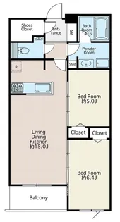 成城BLESS A棟【2階】の間取り