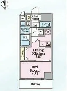 HYs TSURUKAWA【6階】の間取り