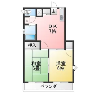 山田ハイツ【3階】の間取り