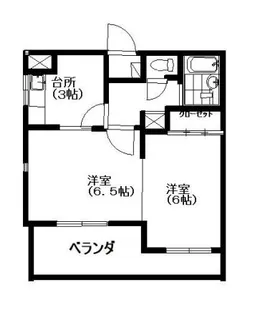 クレッセント椎名町【3階】の間取り