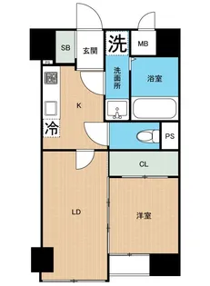 グレース下通り【7階】の間取り
