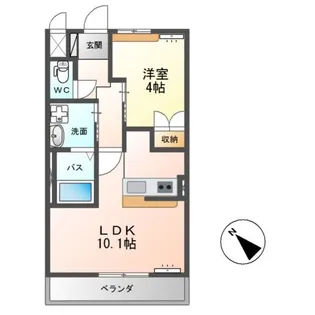フレシアII(Freccia II)【2階】の間取り