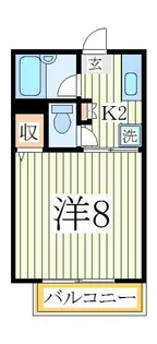 フォレストハイツ【2階】の間取り