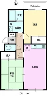 ワコー東寺尾マンション【3階】の間取り