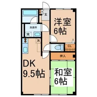 レジデンス清水山A【1階】の間取り