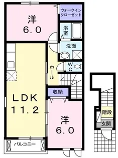 グリーンアヴェニュー II【2階】の間取り