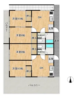 黒田アパート【2階】の間取り