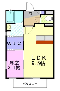 Y2ヤナゼパナハイツ【1階】の間取り