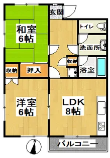 メゾン藤ヶ丘【3階】の間取り