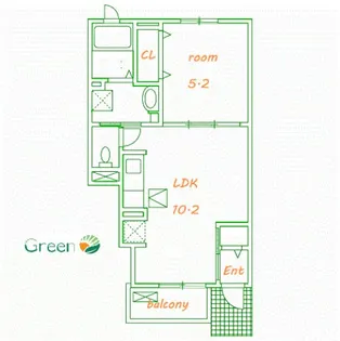 カーサ.H【1階】の間取り